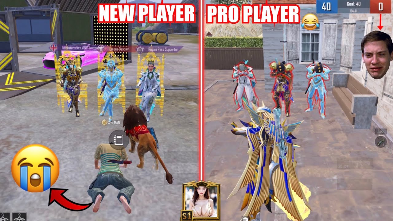 PRANK😱SQUAD RANDOM RICH PLAYERS🤑VS🥶NEW PLAYER🥺WITH REVENGE😈|PUBG MOBILE