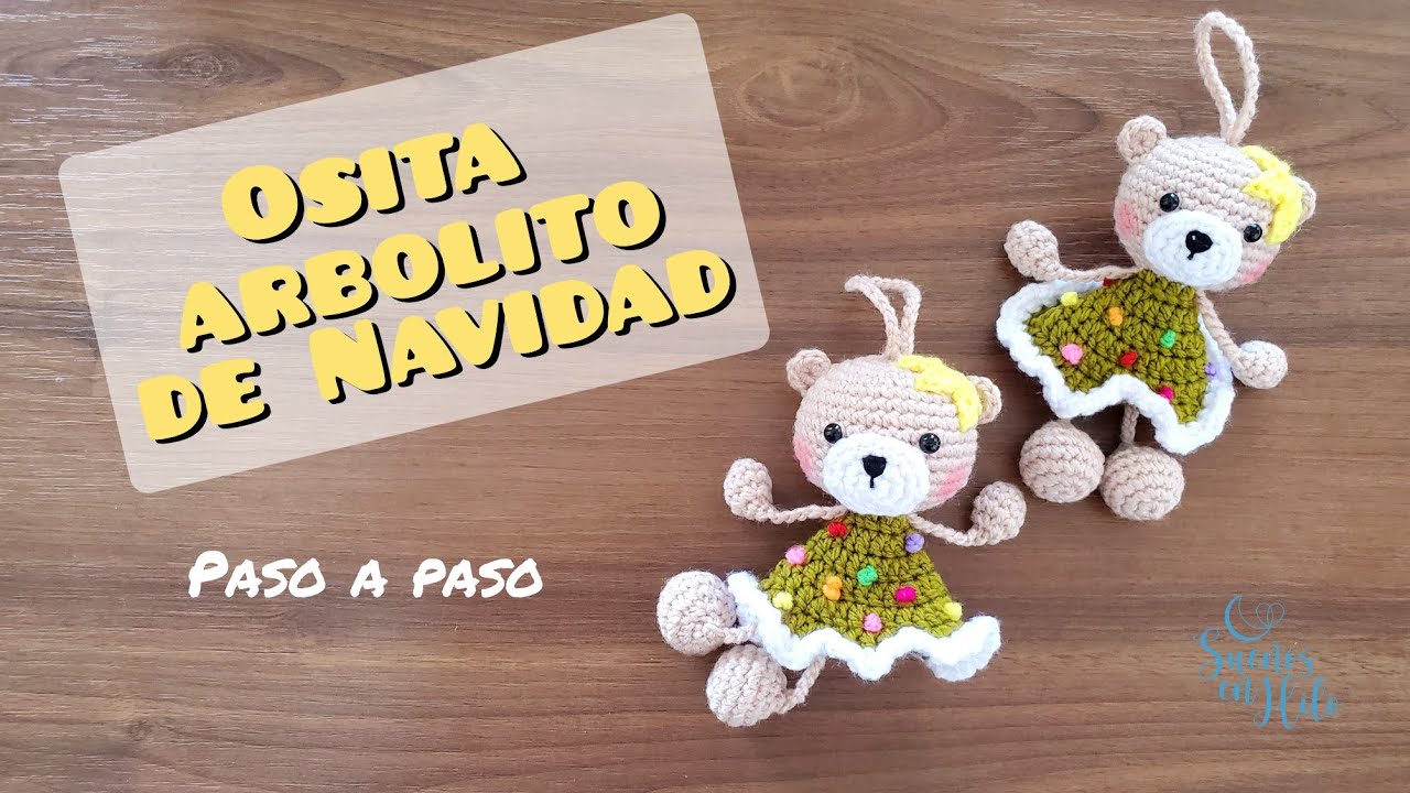 Osita ARBOLITO de NAVIDAD | Amigurumis navideños | Paso a paso bambolina osita