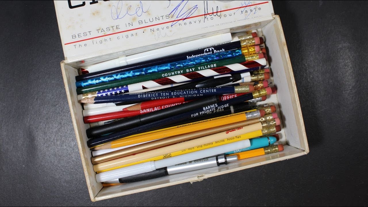 Vintage Pens and Pencils: Estate Sale Box