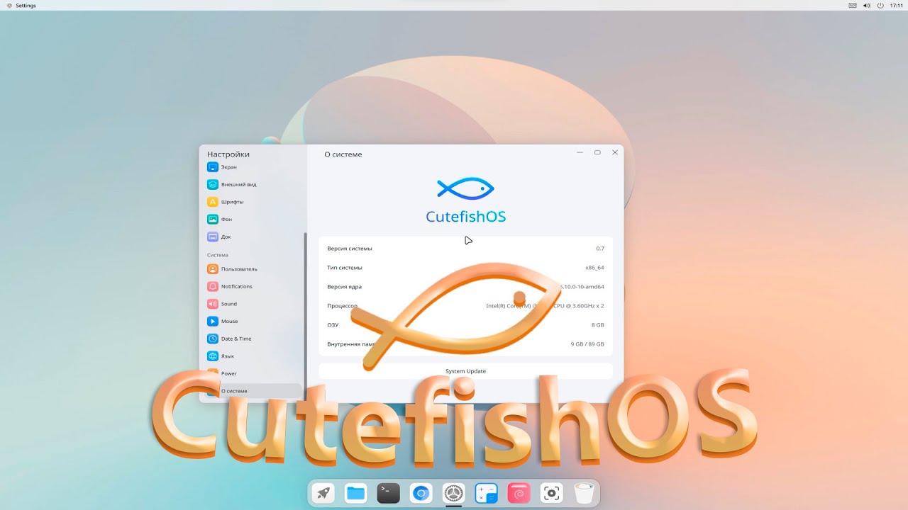 CutefishOS - overview of the BEAUTIFUL Linux interface in MacOS style | Linux in MacOS style! #linux