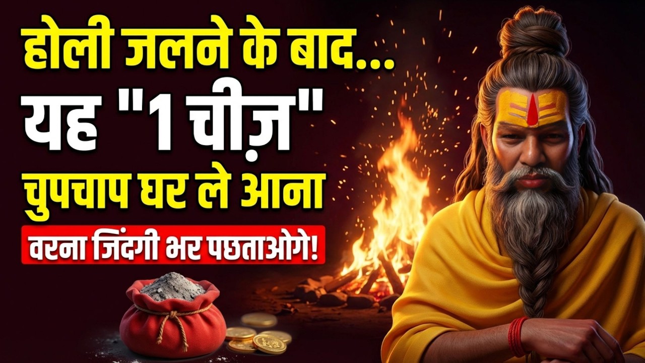 होलिका दहन की राख से कर लें ये 3 काम, चुंबक की तरह खिंचा चला आएगा पैसा! /#premanandjimaharaj
