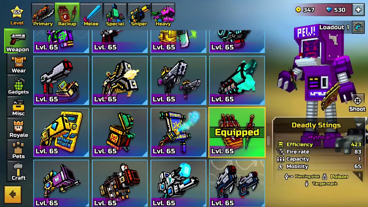 Pixel Gun 3D in 16.9 ratio and in HD