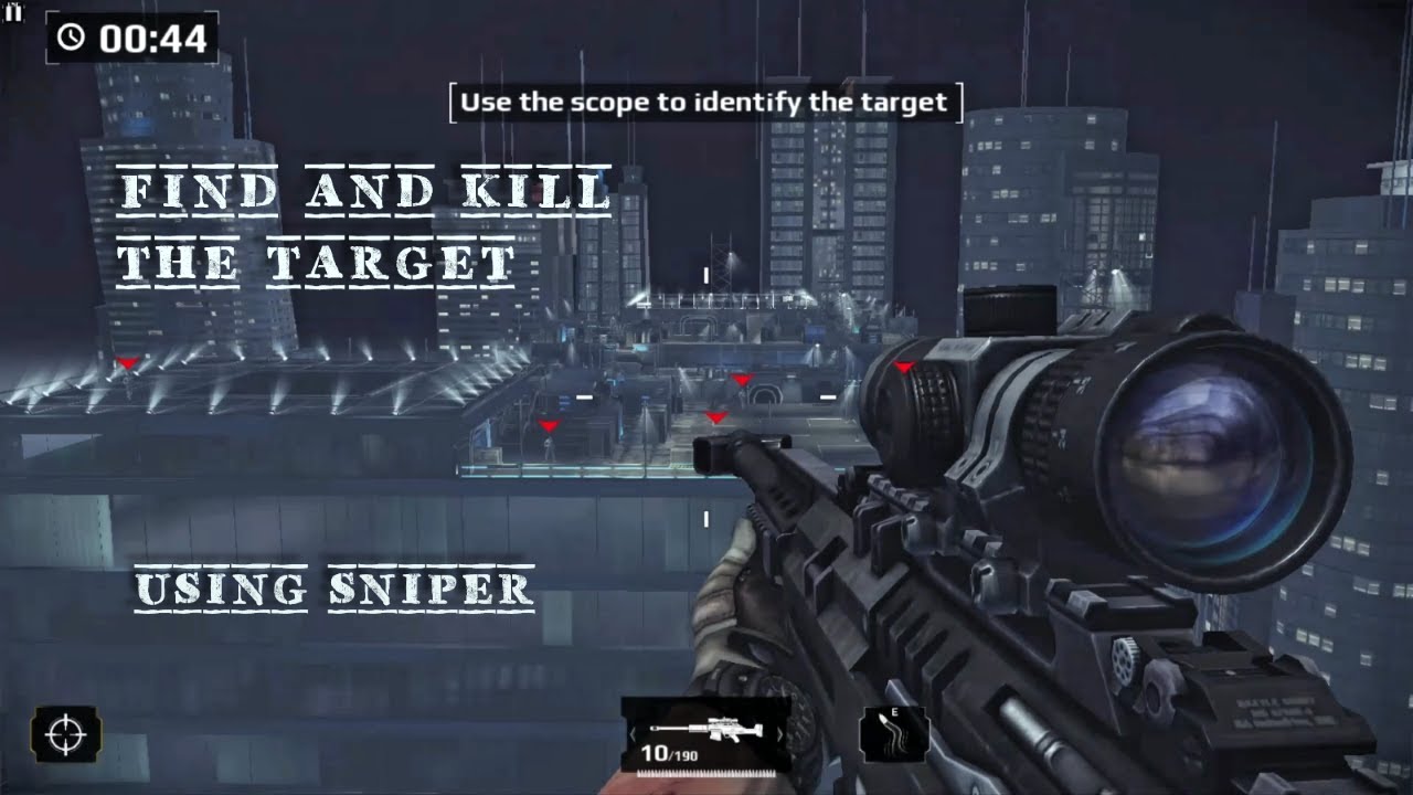 Find and Kill the Target || Modern Combat 5  Chapter 6 GILMAN HQ [ Spec Ops - 4 ASSASSINATE ].#mc5