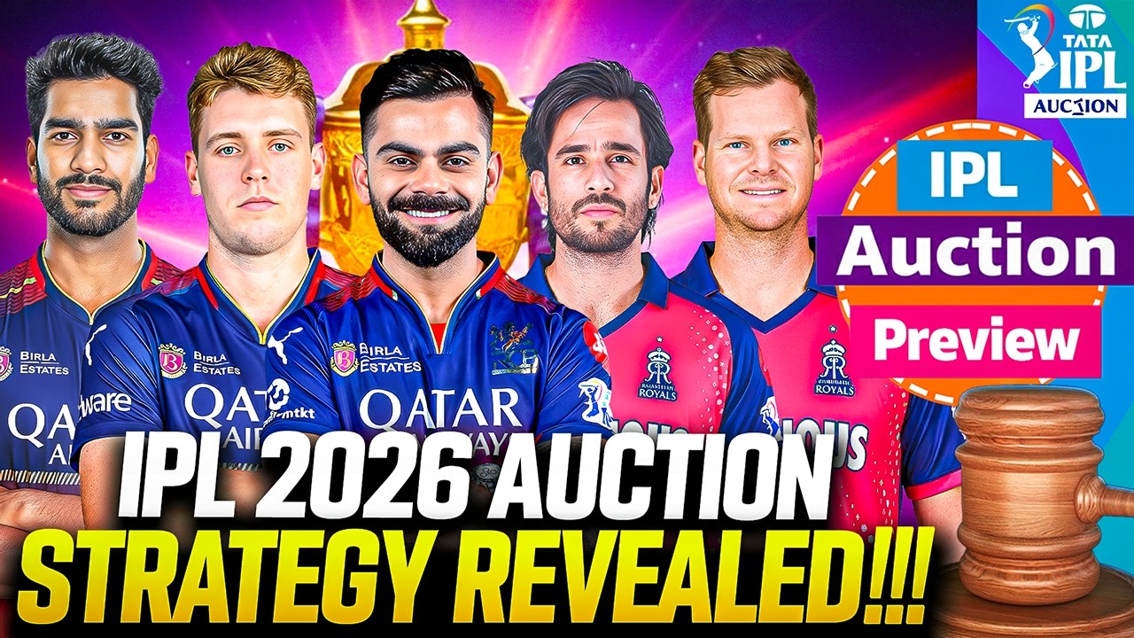IPL 2026 Auction Preview | RCB Target Players & Strategy Revealed | RR Auction Strategy | IPL 2026