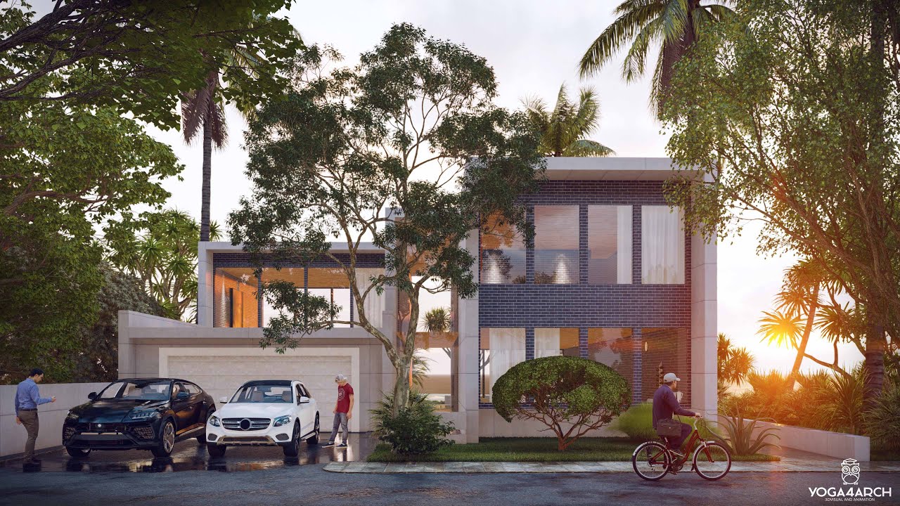 LUMION 10 RENDERING EXPERT SERIES#22 HOUSE IN SUNSET