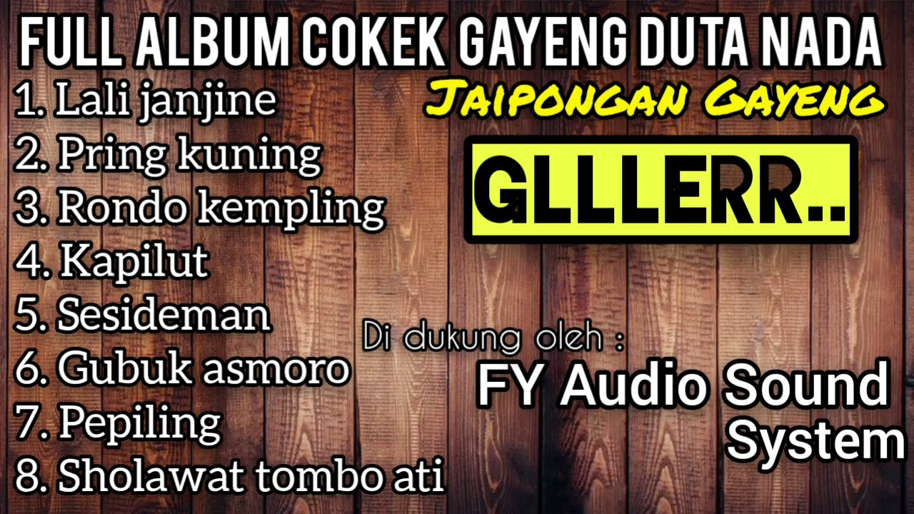 ful Album cokek Jaipong Duta Nada GLLERR..