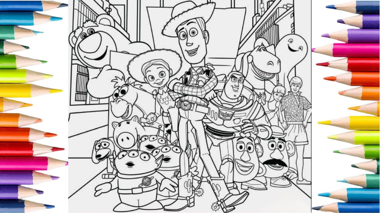 toys story 3 coloring pages | pixar disney | ncs music