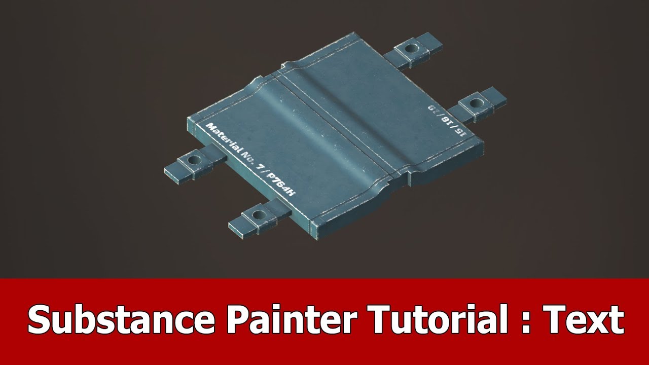 Substance Painter Beginner Tutorial : Text & Font