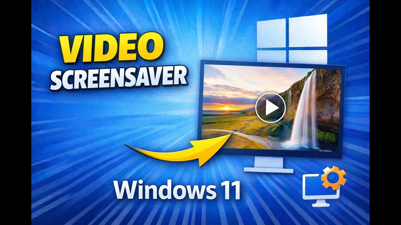 How to Set a Video as Screen Saver on Windows 11 (Easy Video Screensaver) | GearUpWindows Tutorial