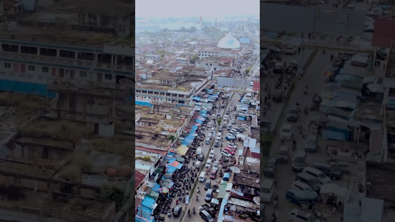 Pemandangan Pasar Kota Duri Riau