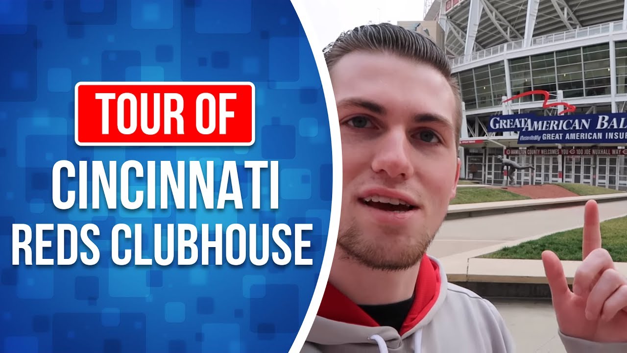 Behind the scenes at The Cincinnati Reds Clubhouse Tour!!!!