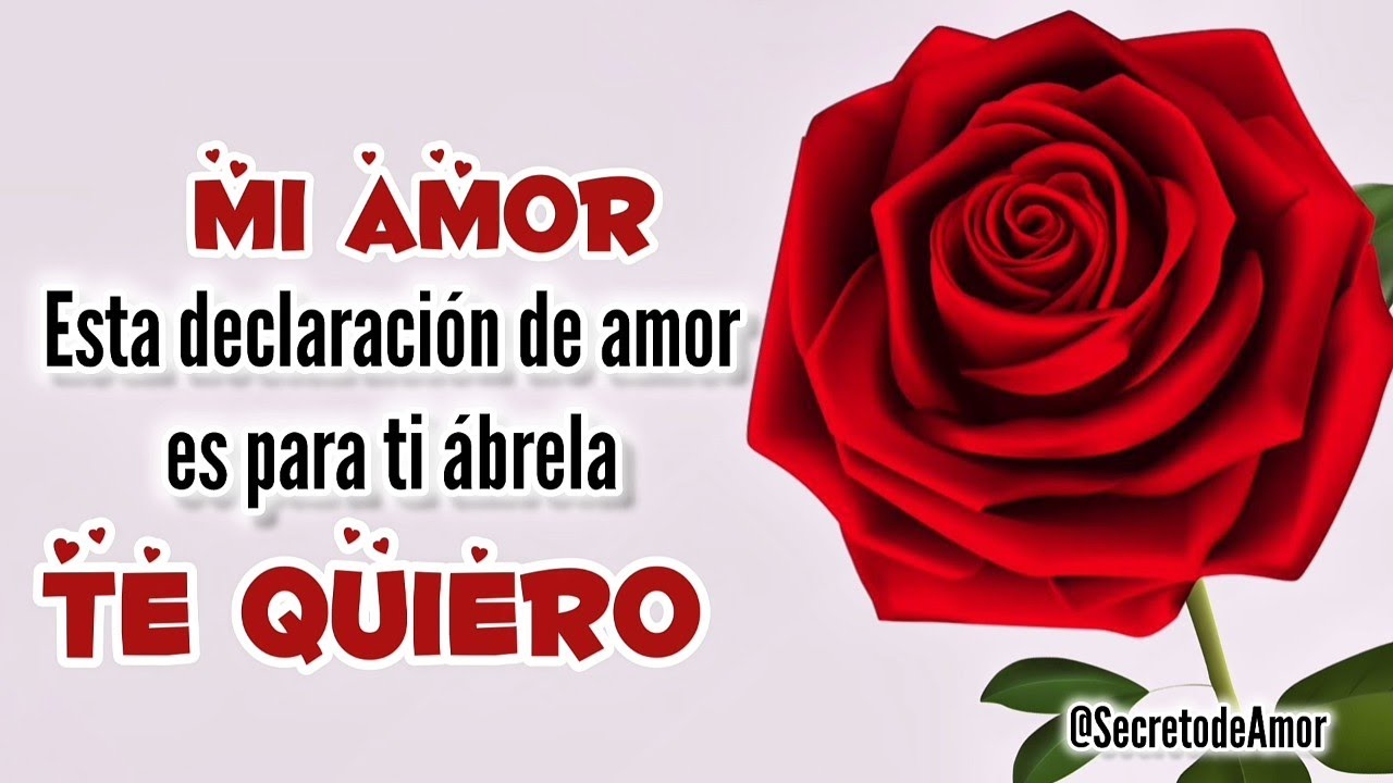 mi amor TE AMO cada día más 