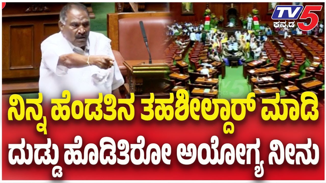 Shivalingegowda Angry: ಚಿಂಚೋಳಿ ಶಾಸಕ ಶರಣು ಸಲಗಾರ್​ಗೆ ಏಕವಚನದಲ್ಲೇ ಬೈದ ಶಿವಲಿಂಗೇಗೌಡ | Assembly Session