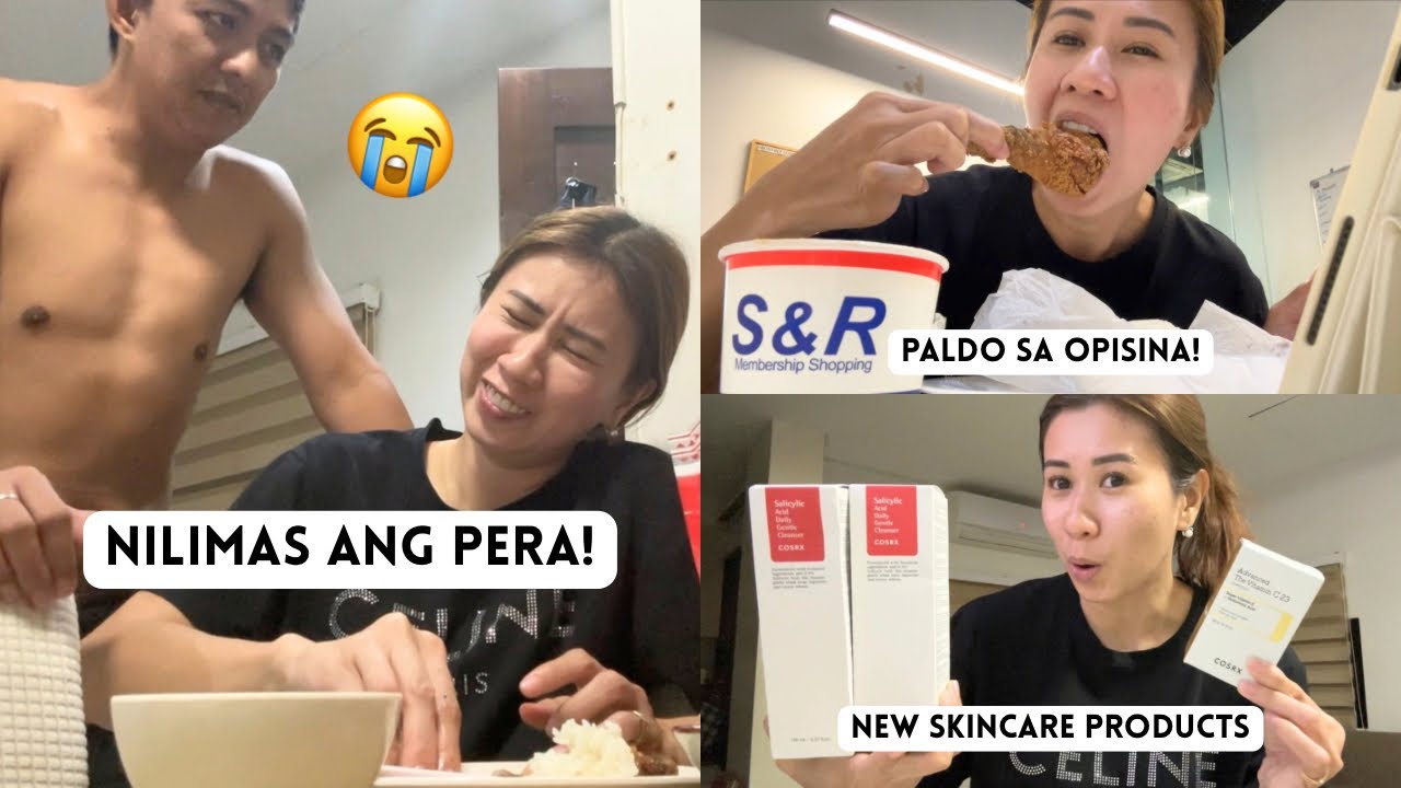 Nalimas ang Pera Nya! Bonggang pakain sa Office, New Skincare Products! | Chinkytita