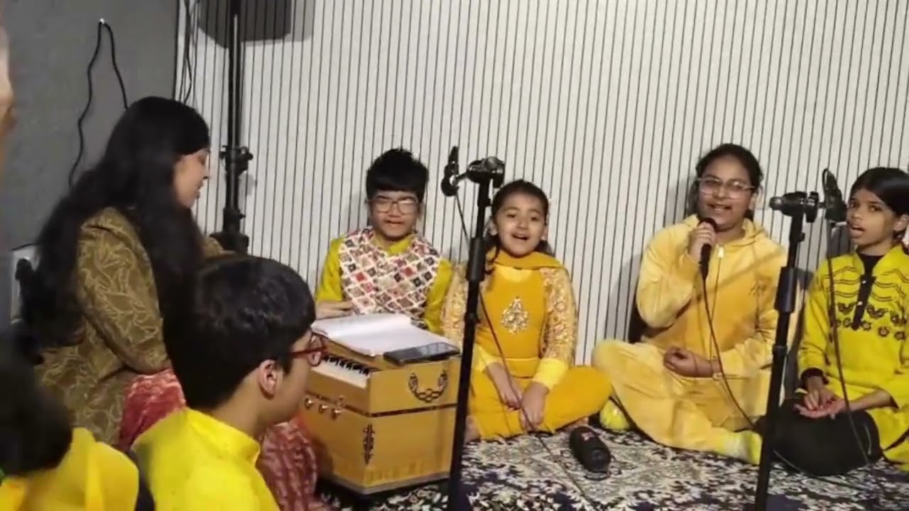 Raag Bhupali ,#bandish -Tore Charan Kamal, By little kids