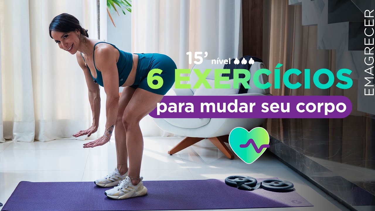 Treino em casa - voc&ecirc; s&oacute; precisa de 6 exerc&iacute;cios pra mudar seu corpo - Carol Borba