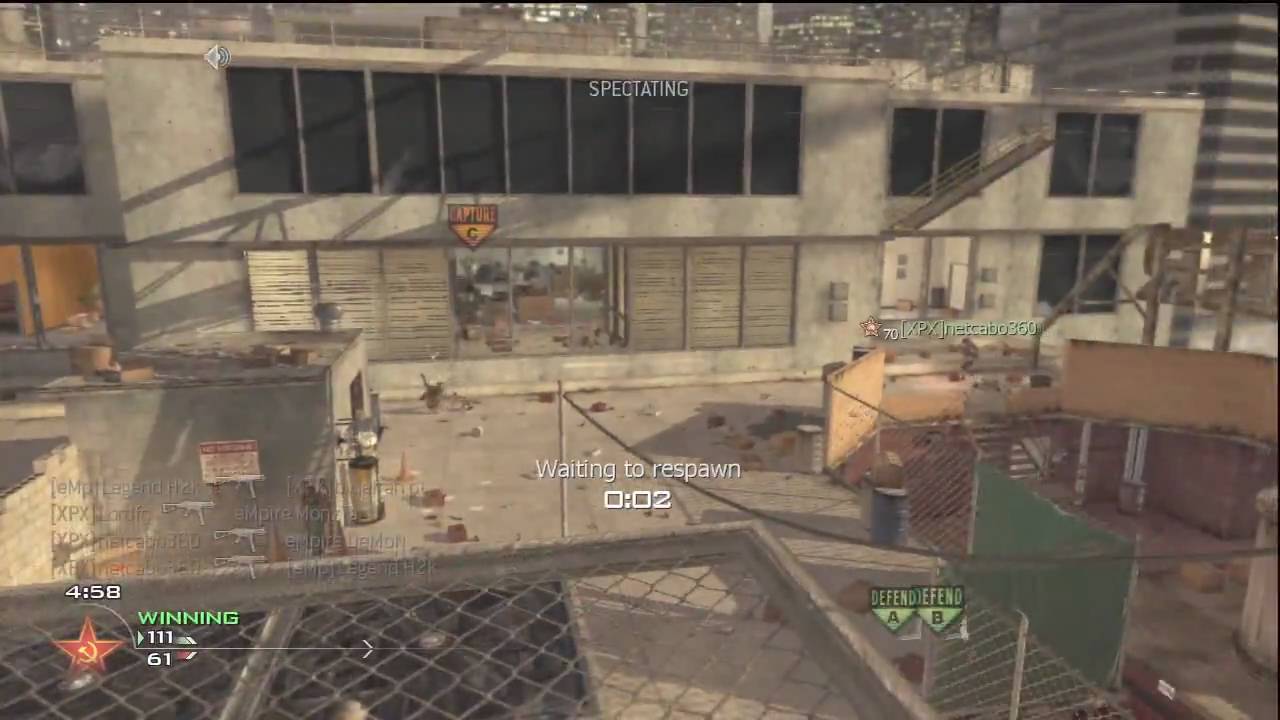 [XPX] vs [eMpire | 360] 4v4 Domination 15-03-10 MW2 Clan Match @ Gamebattles