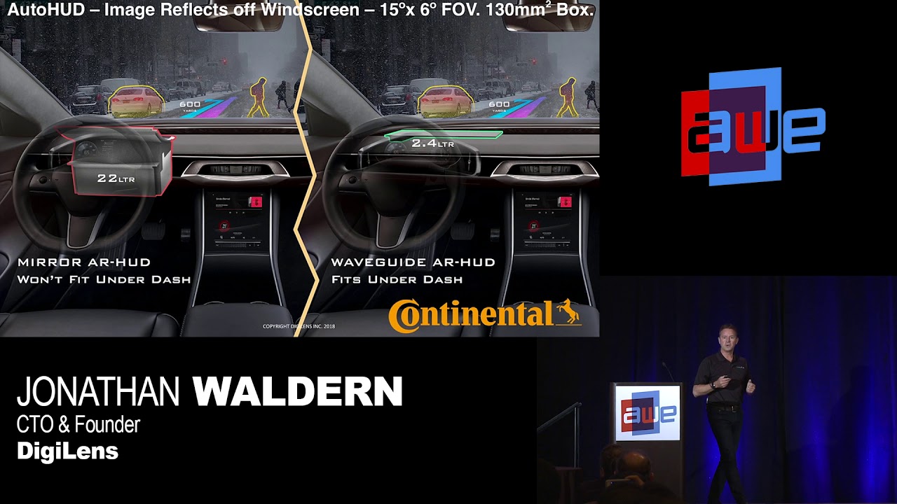 Jonathan Waldern (DigiLens): DigiLens Switchable Bragg Grating Waveguide Optics for AR Applications