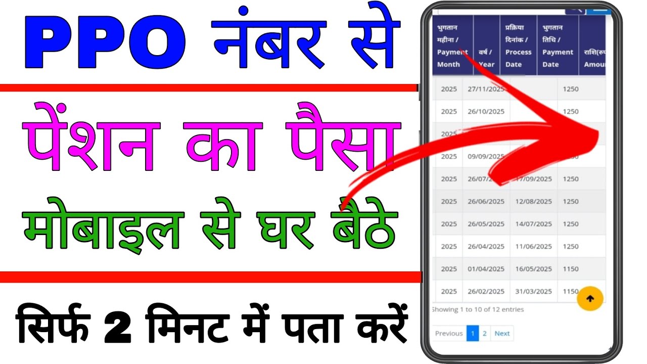 How to Check Pension Using PPO Number | How to Get Pensioner Details Using PPO Number