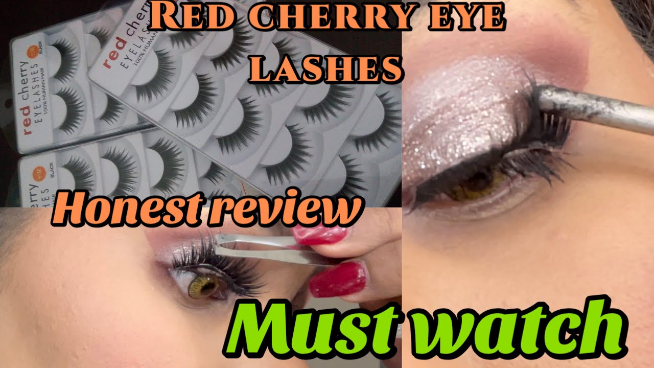 Red cherry False Lashes Review / Cheapest lashes |Nuzhat Namrata Vlogz