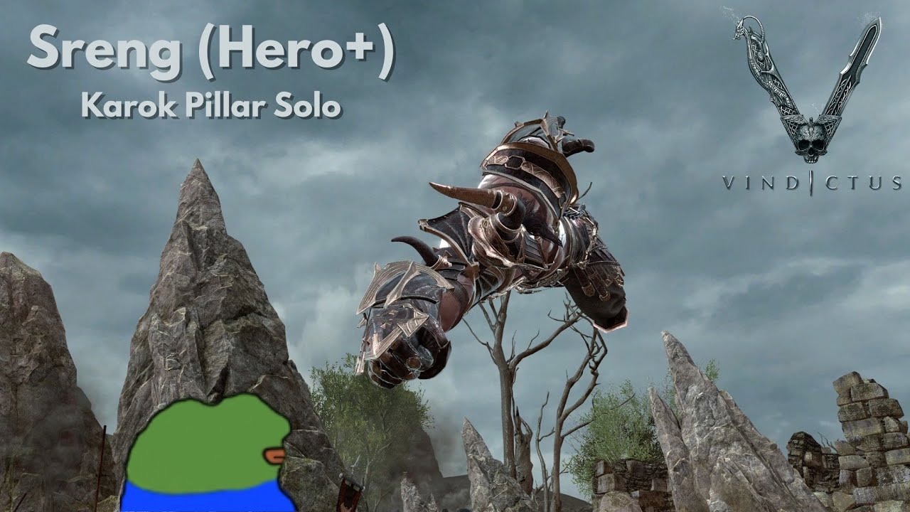 Vindictus EU Karok Pillar Sreng Hero Solo (7:01) 마영전 유럽 기둥 카록 스렝 솔로