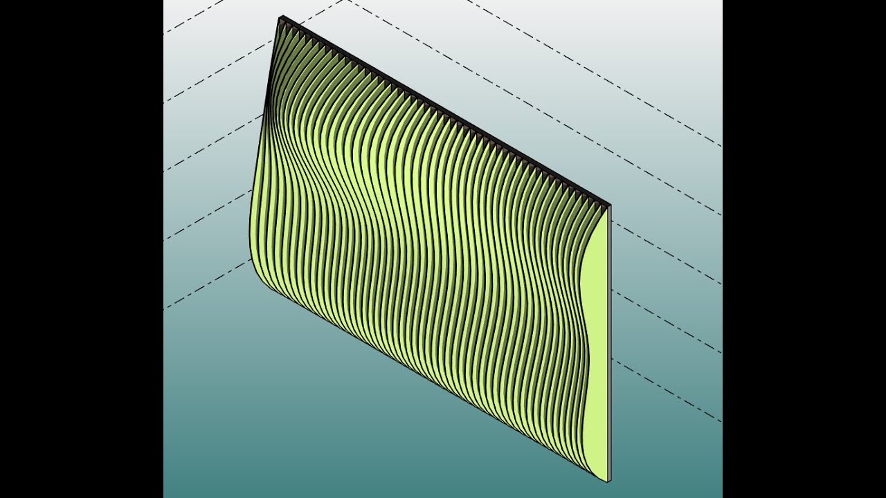 Revit Tutorial (Day 20) - Parametric Curved Blades Facade using Mass and Adaptive Family