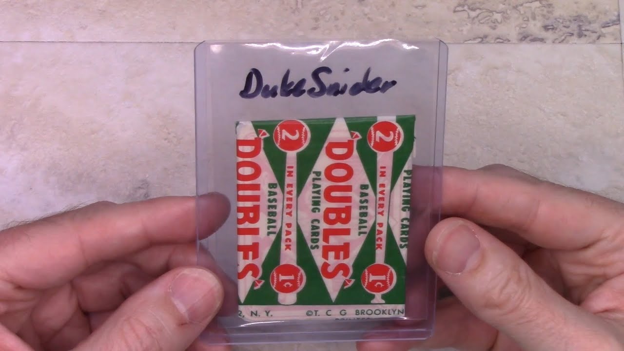 Opening a 70-year old Topps pack!  HOFer pulls!