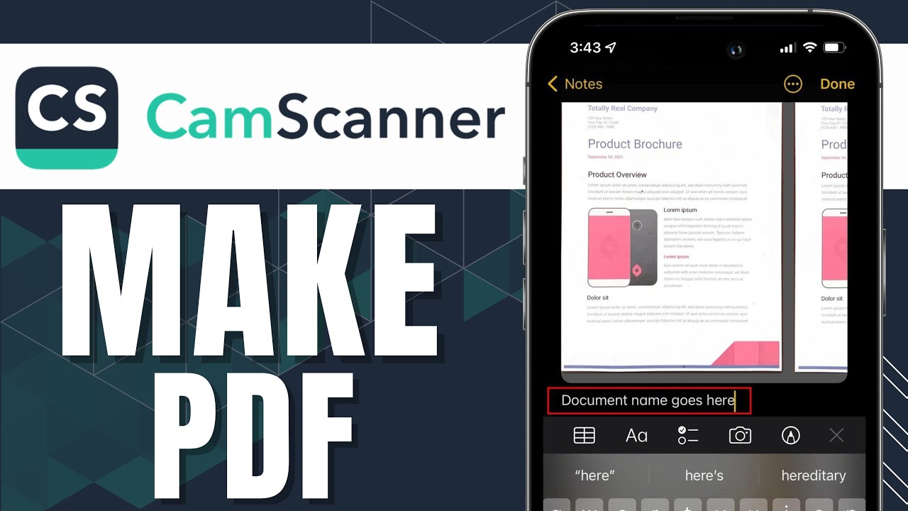 HOW TO MAKE PDF IN CAMERA SCANNER