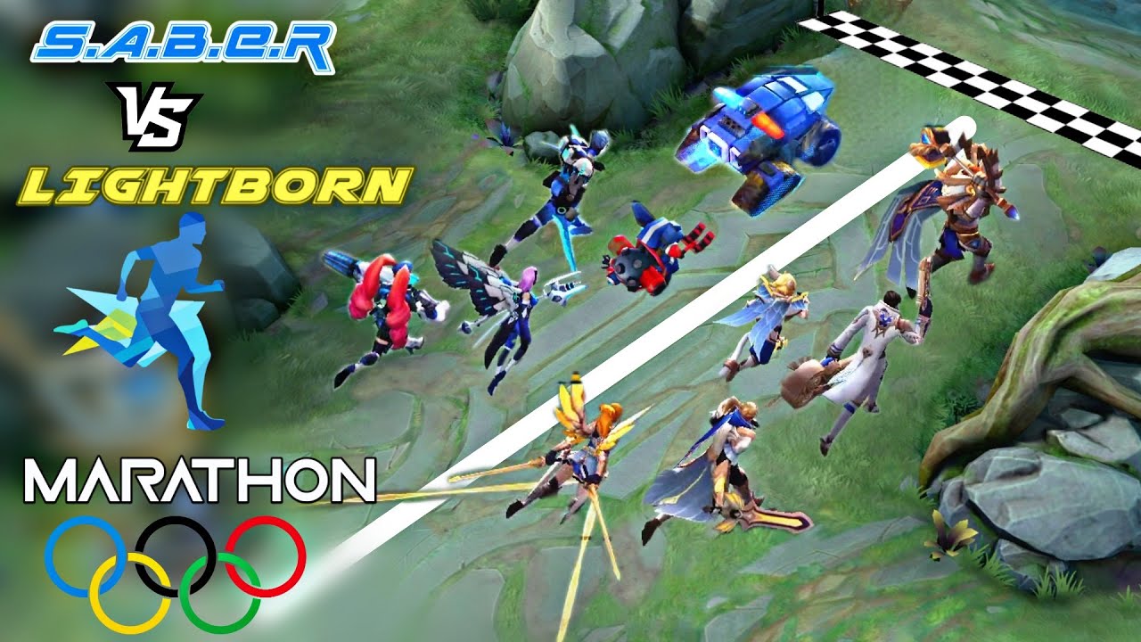 S.A.B.E.R VS LIGHTBORN MARATHON RACE | MOBILE LEGENDS