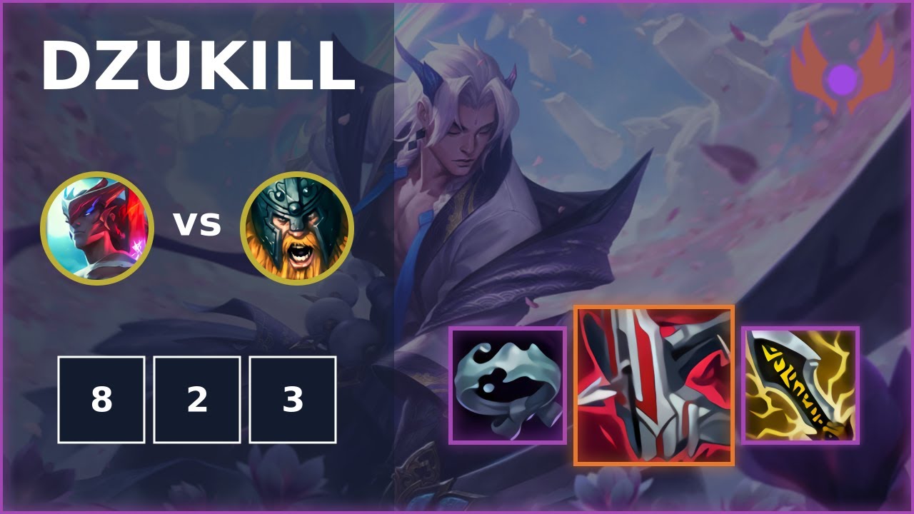 [ Dzukill ] Yone TOP vs Olaf | EUW MASTER | LOL Season 2022