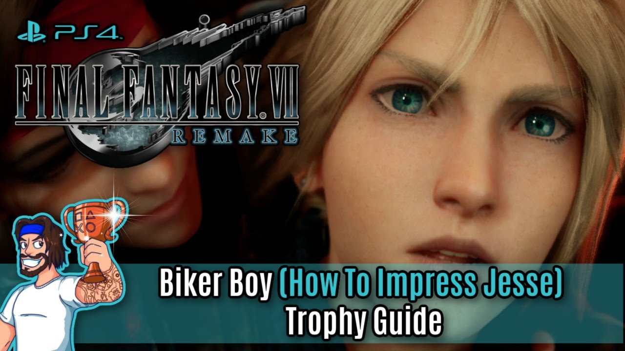 Final Fantasy 7 Remake - Biker Boy Trophy Guide - Impress Jesse During Motorcycle Mini-Game
