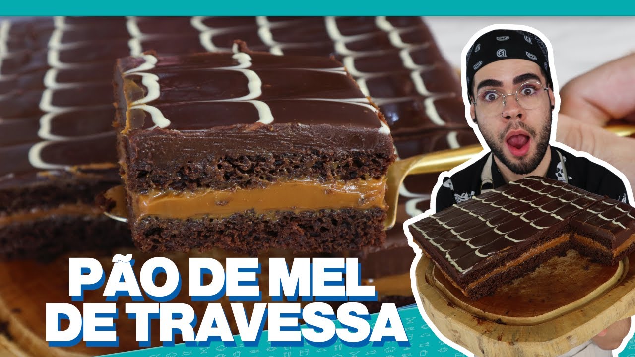 A MELHOR RECEITA DE PÃO DE MEL QUE VOCÊ VAI VER | PÃO DE MEL NA TRAVESSA