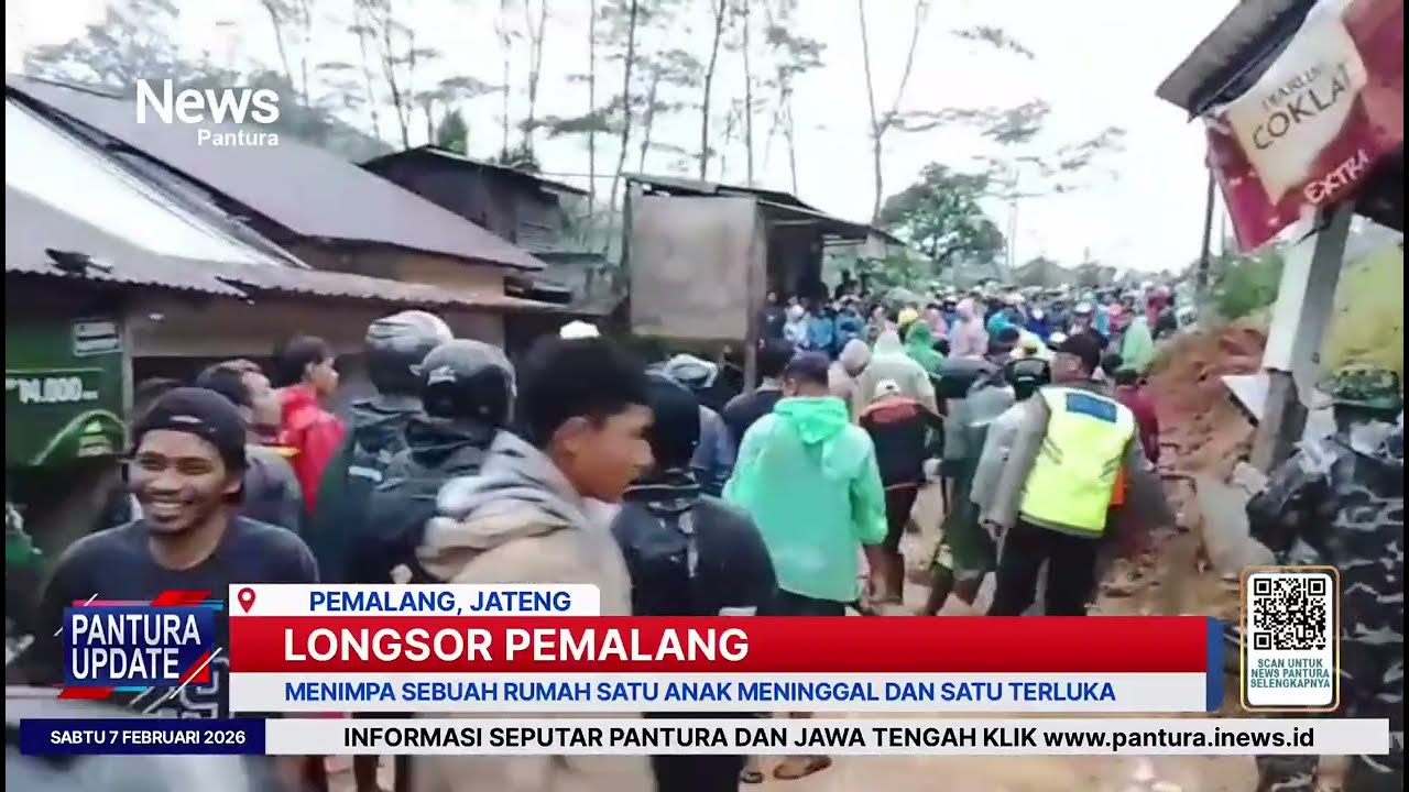 Longsor Watukumpul pemalang seorang anak meninggal satu luka