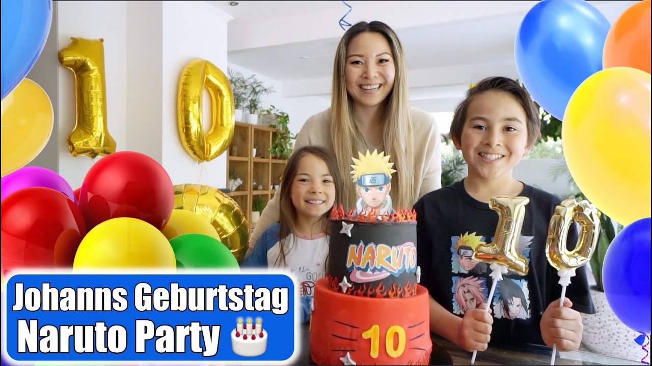 Johanns 10. Geburtstag 🎂 Naruto Party & Torte! Geschenke auspacken | Emotionaler Tag | Mamiseelen
