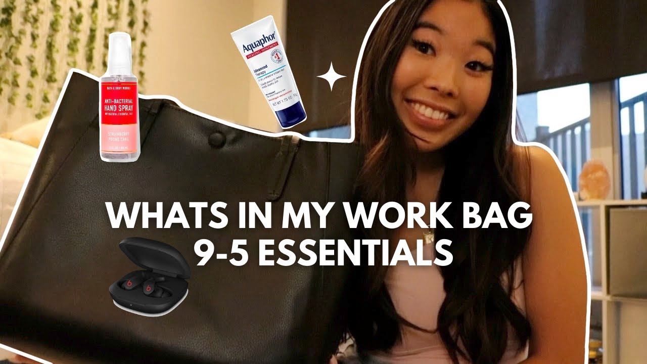 WHATS IN MY WORK BAG👜💌 | 9-5 essentials for corporate
