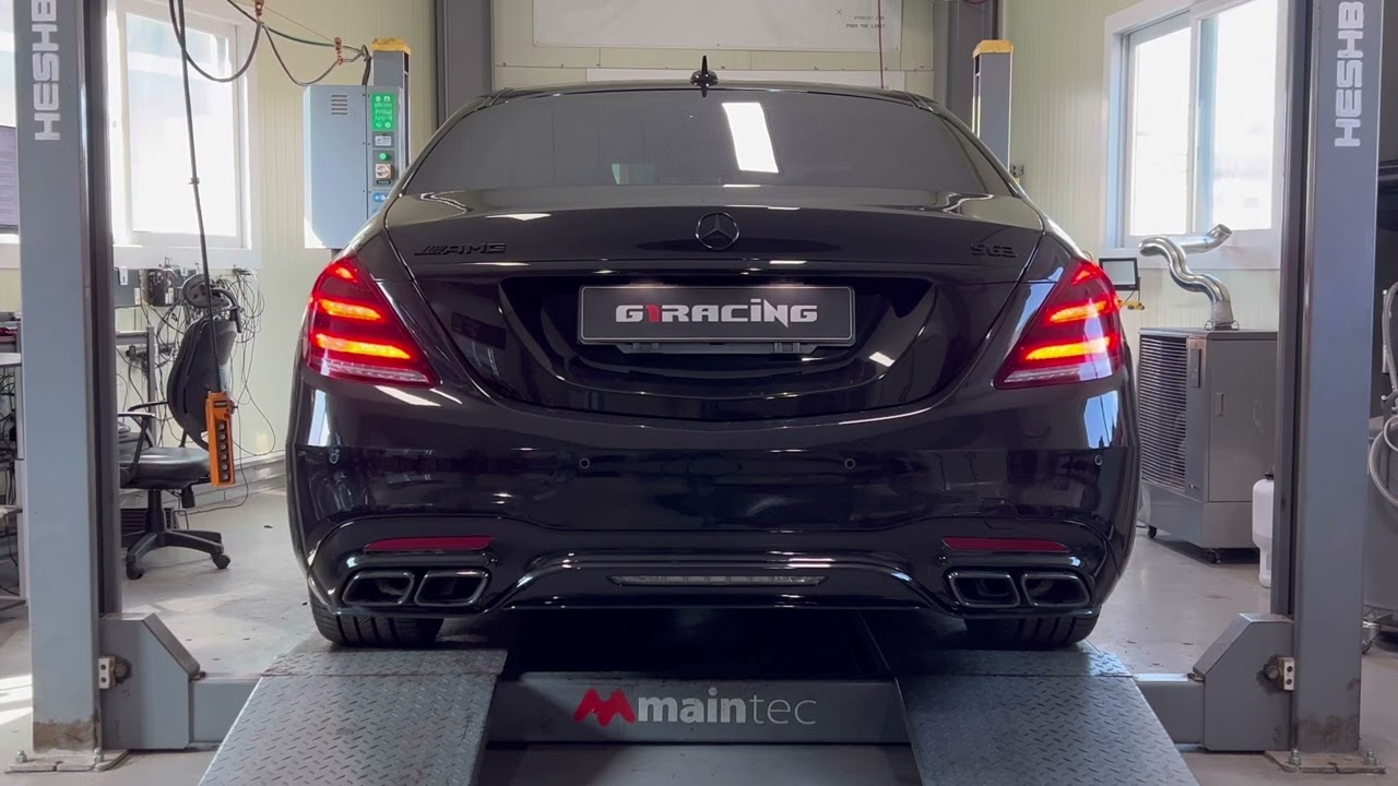 w222 s63amg 중통작업 약 25%배기음 상승! 구조변경대상아님 순정가변밸브 유지