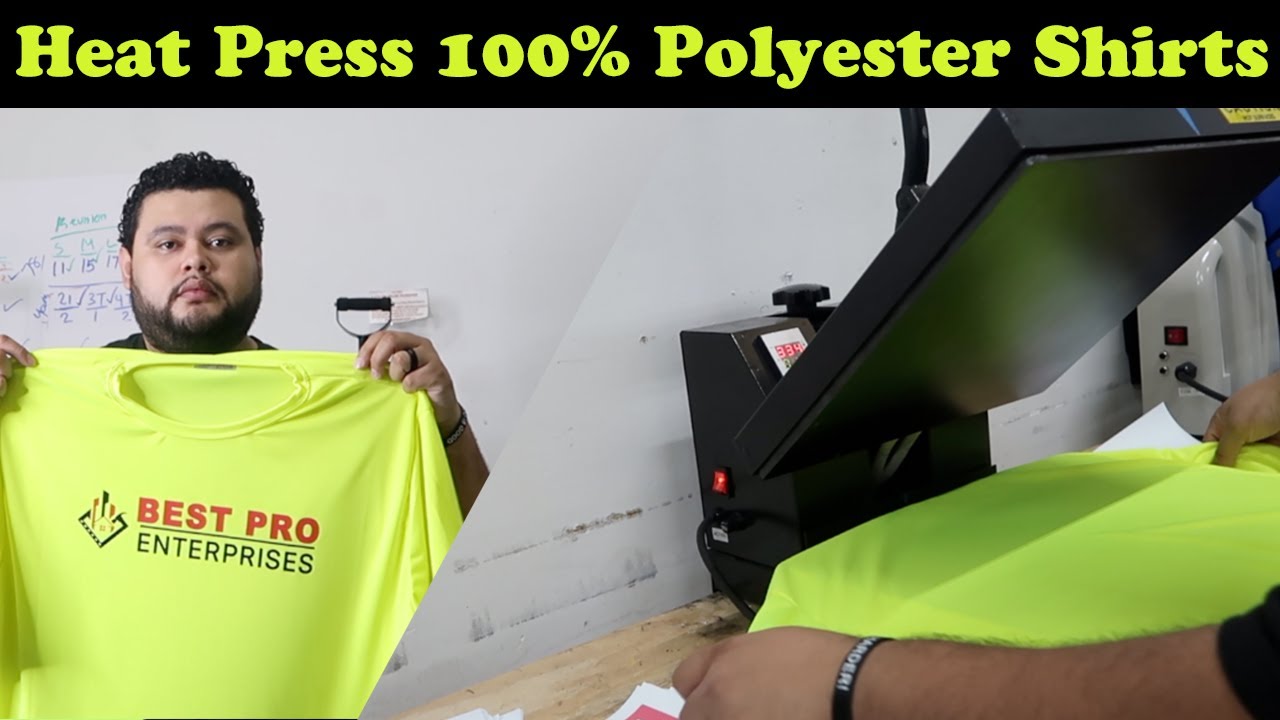 How to Heat Press 100% Polyester Shirts