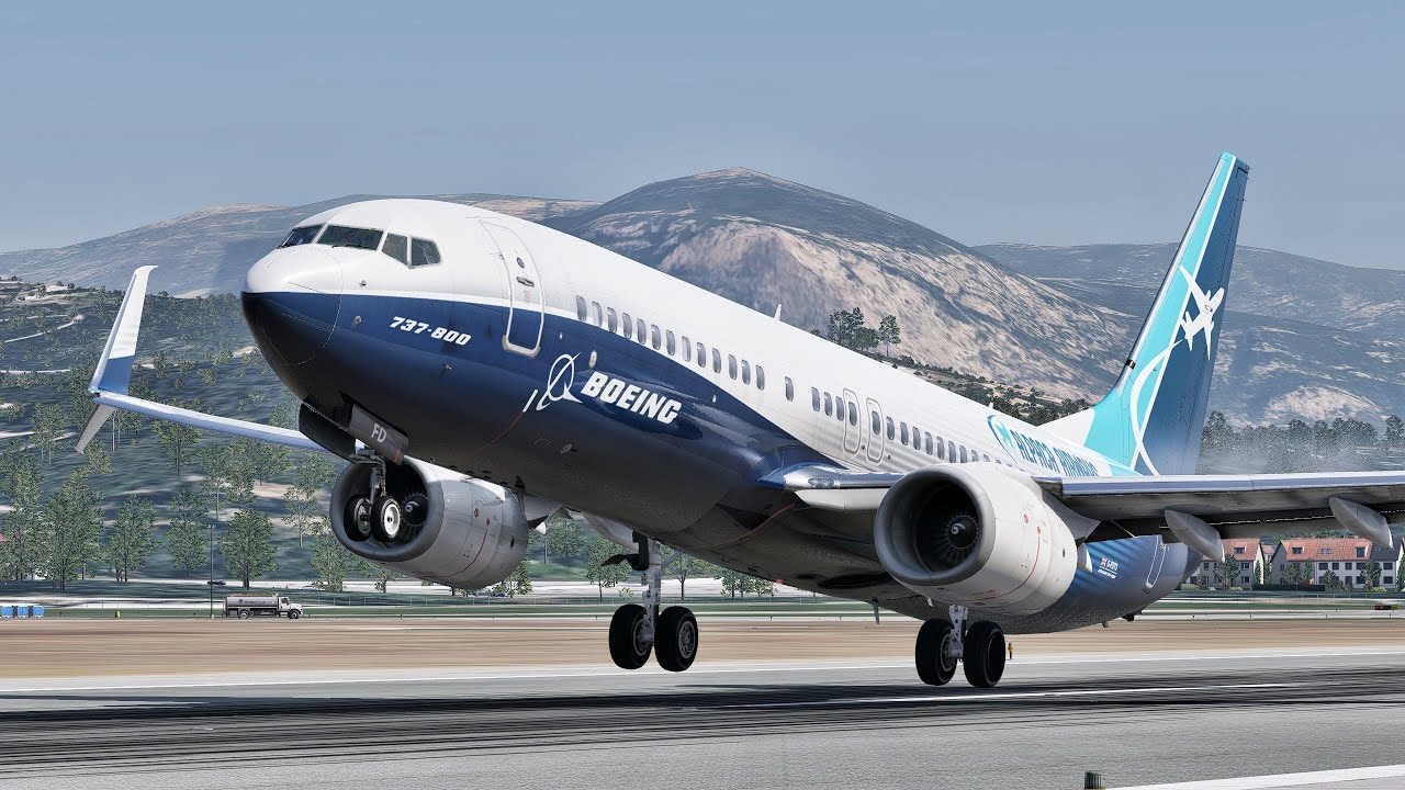 ZIBO MOD 737 flown by Real 737 Captain | Short Runway Ops in Italy | Ajaccio – Florence