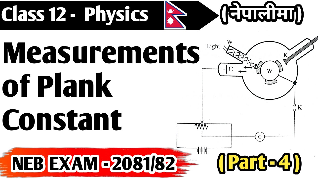 Millikan's Photoelectric Experiment || Determination of Planck's Constant || Class 12 Physics || NEB