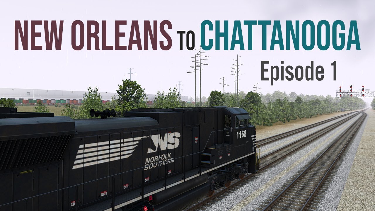 Run 8 Train Simulator: Alabama 130 ep 1 - Norfolk Southern Route