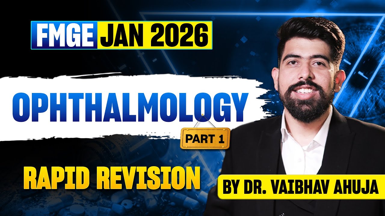 FMGE 2026 Ophthalmology High Yield Questions - Part 1 | Dr. Vaibhav Ahuja | Meduhub FMGE