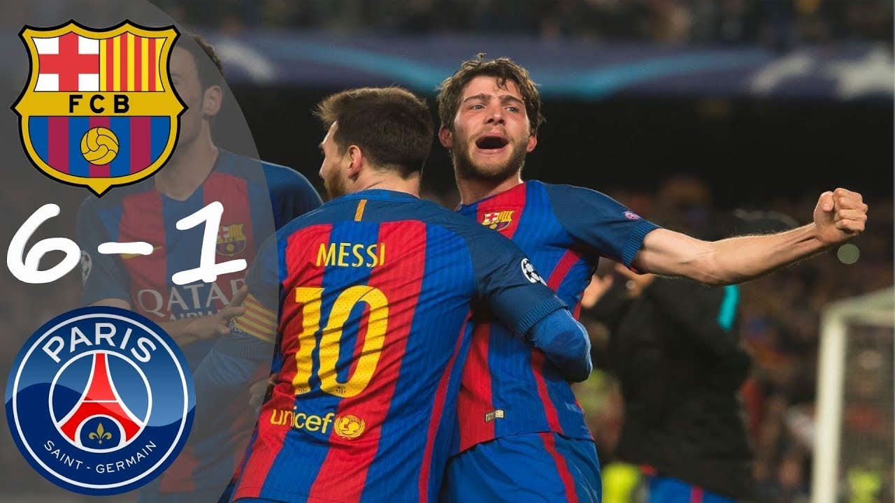 Barcelona vs PSG 6:1 - 2017 UEFA Champions League | A PES Recreation 🔥