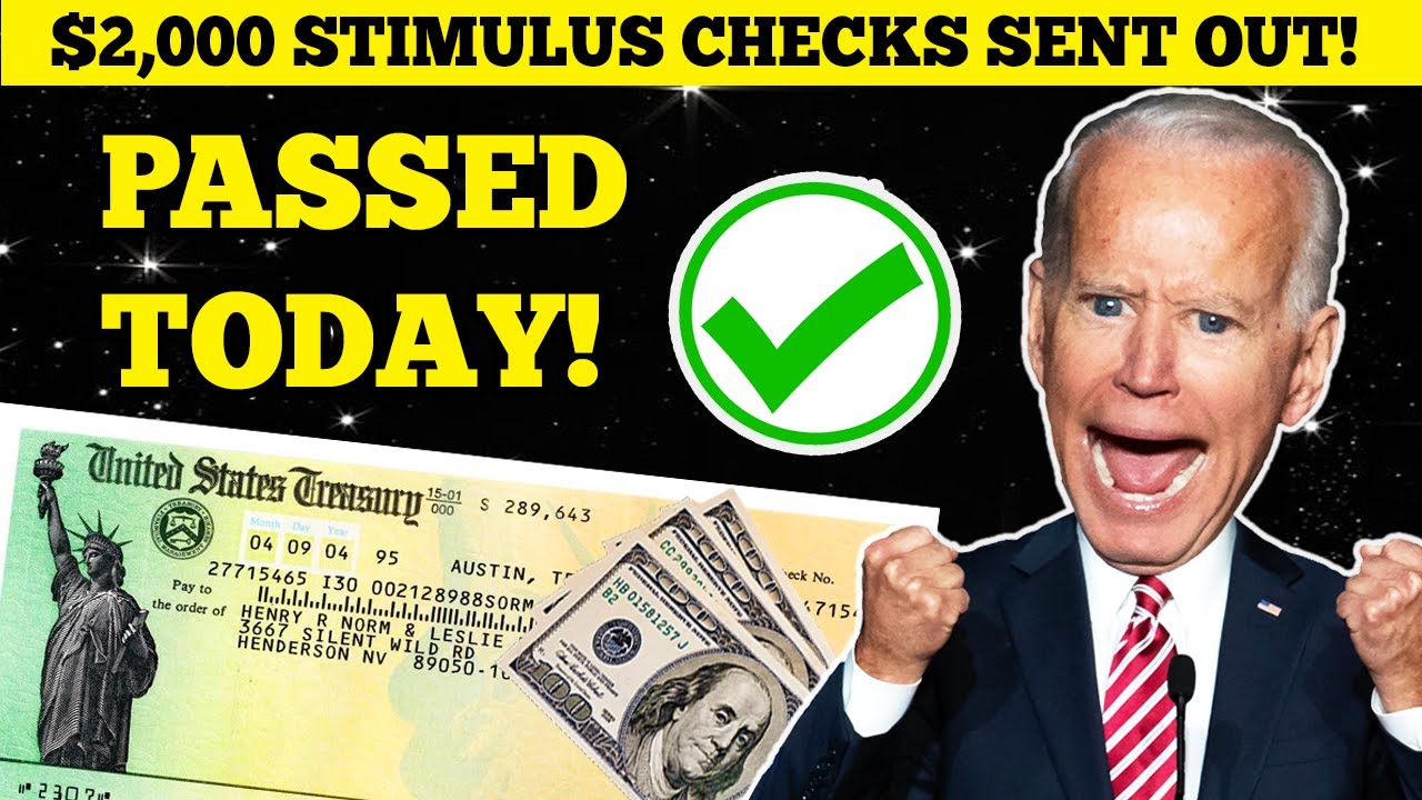 FINALLY!! IT IS PASSED! CHECK DEPOSIT DATES! FOURTH STIMULUS CHECK UPDATE! $2,000 STIMULUS SOON
