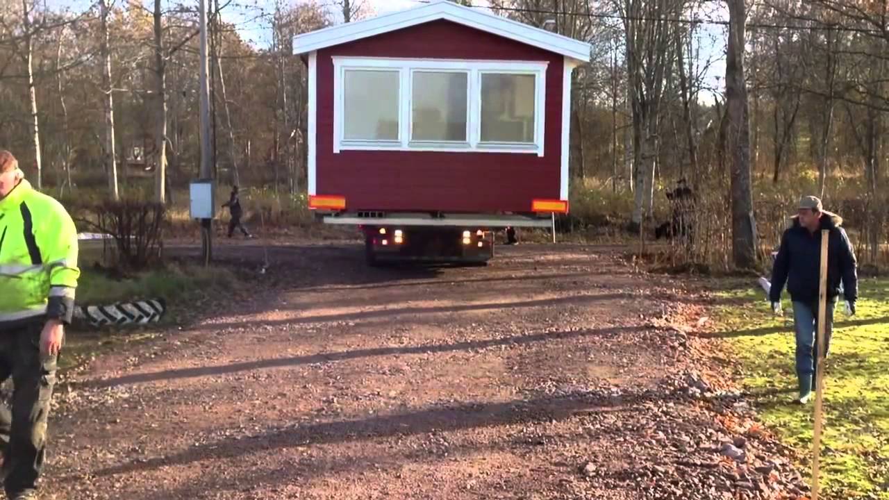 Wadegårds Åkeri Och Morgan Nyman Levererar Villavagn Till Peggy Fagersanna