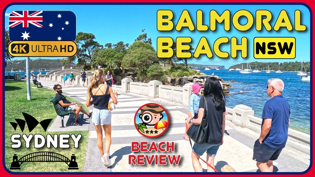 Balmoral Beach Sydney 🇦🇺 (Prawie idealna plaża w Sydney!) 4-kilometrowa wycieczka piesza / spacer po plaży i recenzja