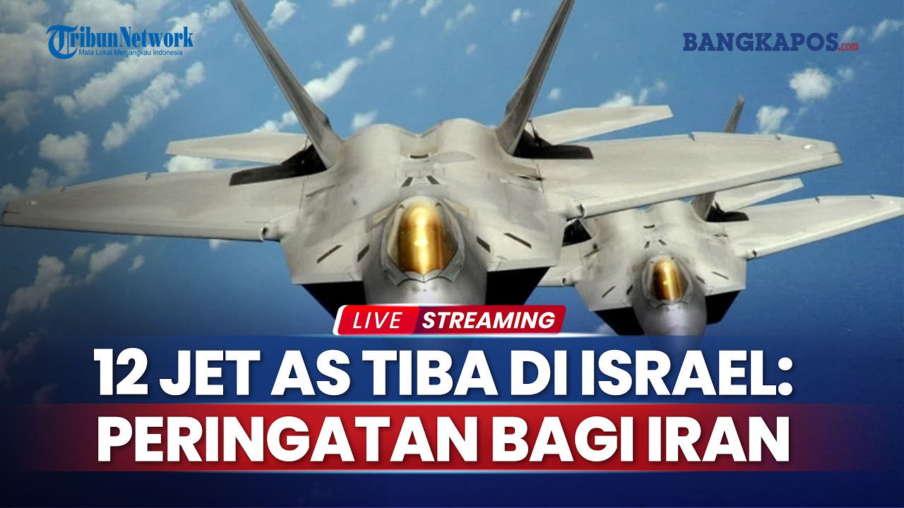 Kesabaran Trump Habis, 12 Jet Tempur Mematikan AS Mendarat di Israel, Sinyal Peringatan untuk Iran