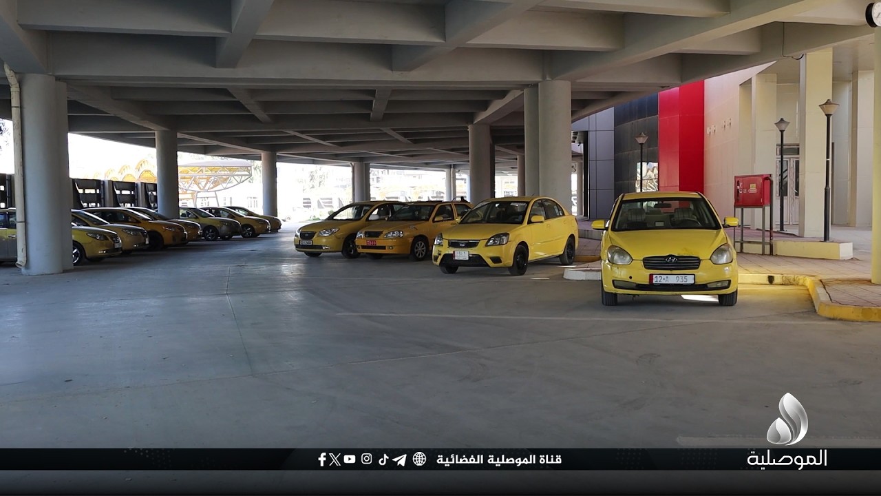 سواق عجلات الأجرة خطوط جنوب الموصل يحتجون على توقف عملهم بسبب الدخلاء والكراجات غير النظامية