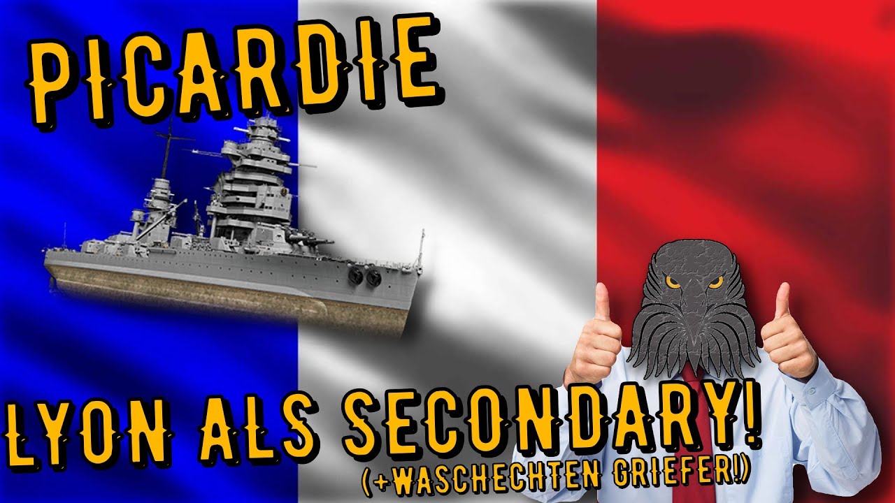World of Warships Legends - PICARDIE - Tier 7 - Lyon als SECONDARY! [deutsch/ gameplay]