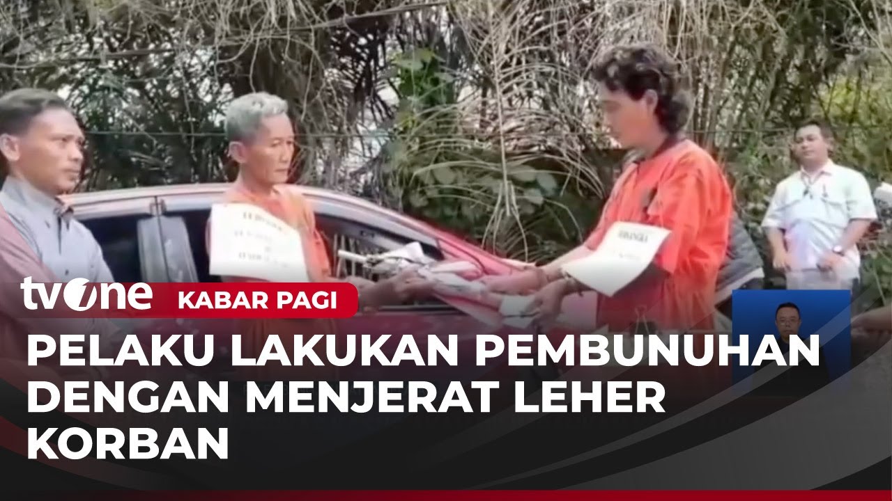 Rekonstruksi Pembunuhan Pensiunan Guru, Pelaku Jerat Leher Korban | Kabar Pagi