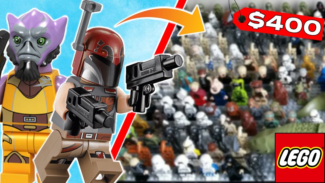 $400 Lego Star Wars Minifigure Lot Unboxing! (Rare Figs)